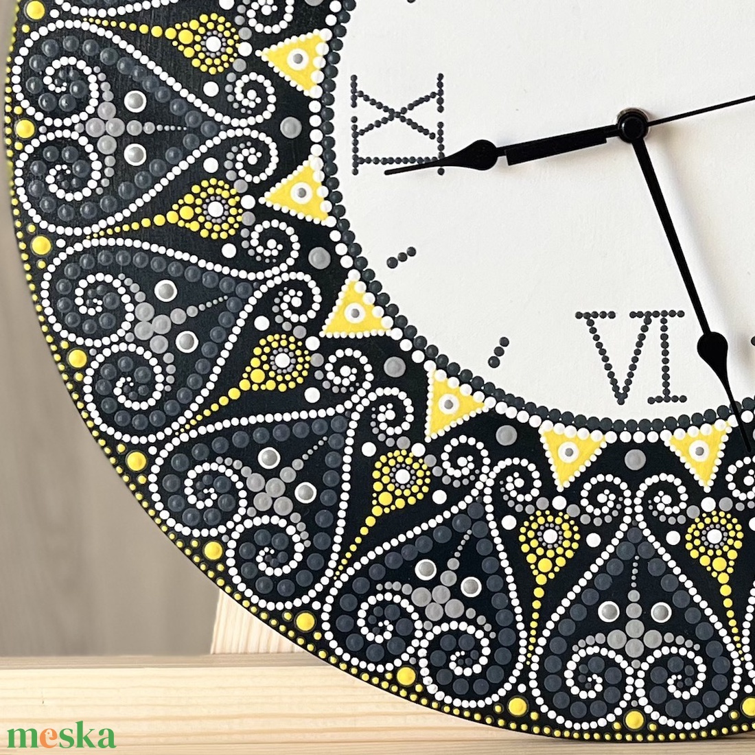 Mandala falióra, átmérő 40cm - otthon & életmód - dekoráció - fali és függő dekoráció - falióra & óra - Meska.hu