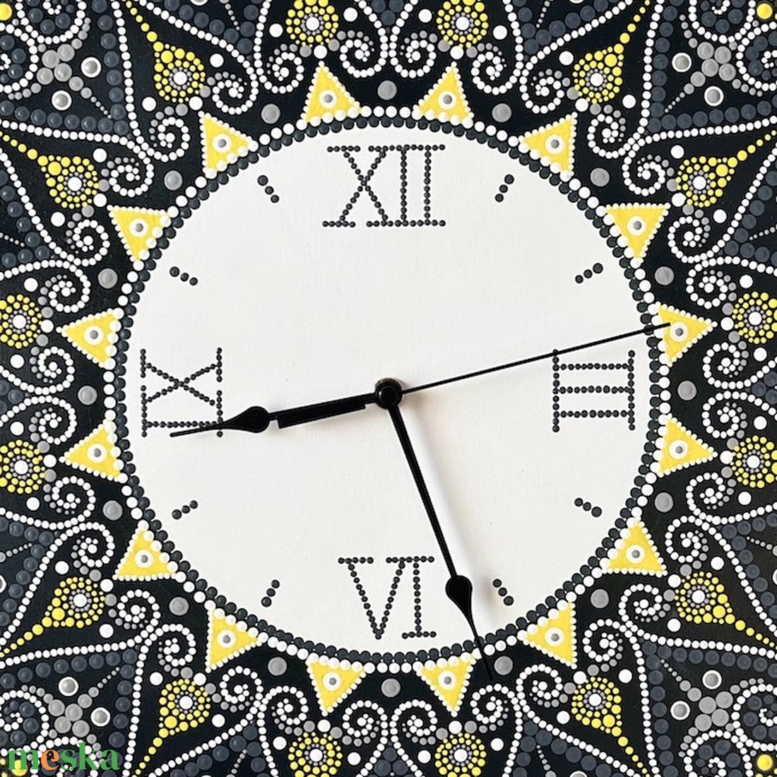 Mandala falióra, átmérő 40cm - otthon & életmód - dekoráció - fali és függő dekoráció - falióra & óra - Meska.hu