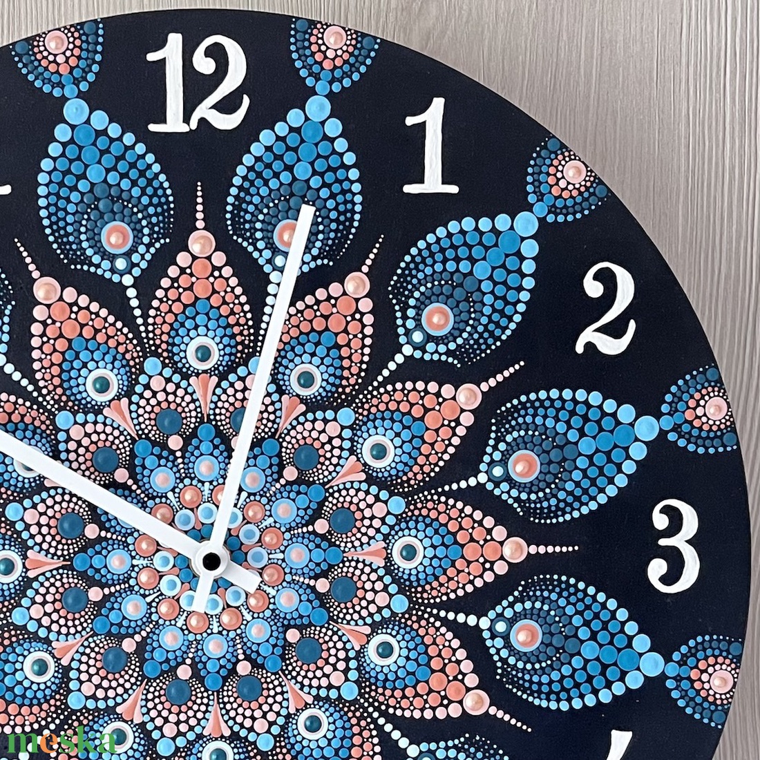 Festett mandala falióra csendes óraszerkezettel - otthon & életmód - dekoráció - fali és függő dekoráció - falióra & óra - Meska.hu Festett mandala falióra csendes óraszerkezettel - otthon & életmód - dekoráció - fali és függő dekoráció - falióra & óra - Meska.hu