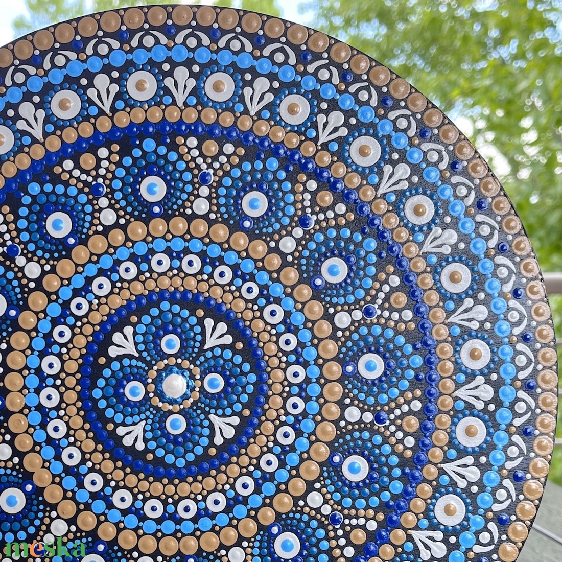 Pontozott mandala - átmérő 30cm - otthon & életmód - dekoráció - fali és függő dekoráció - falra akasztható dekor - Meska.hu Pontozott mandala - átmérő 30cm - otthon & életmód - dekoráció - fali és függő dekoráció - falra akasztható dekor - Meska.hu