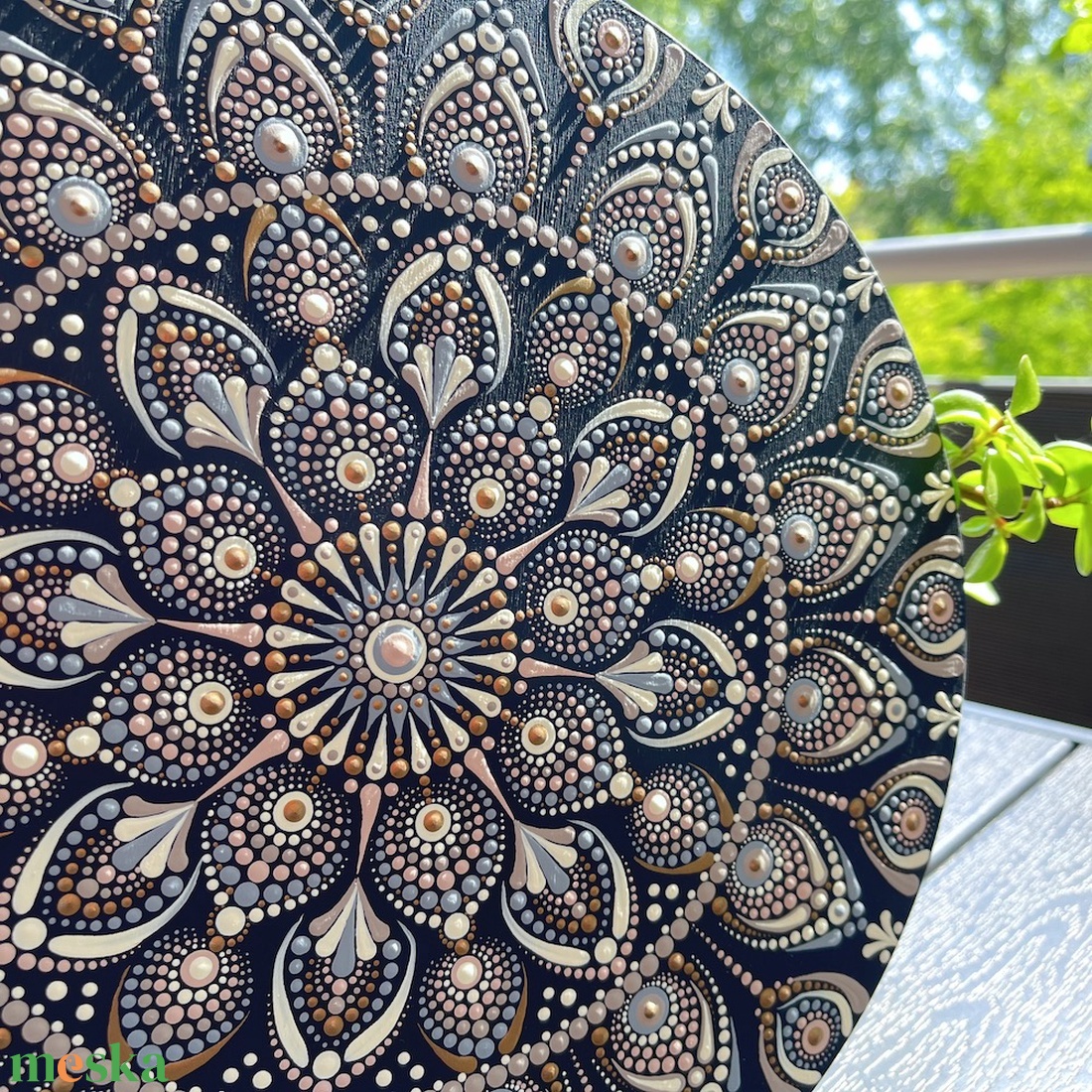 Pontozott mandala - átmérő 30cm - otthon & életmód - dekoráció - fali és függő dekoráció - falra akasztható dekor - Meska.hu Pontozott mandala - átmérő 30cm - otthon & életmód - dekoráció - fali és függő dekoráció - falra akasztható dekor - Meska.hu