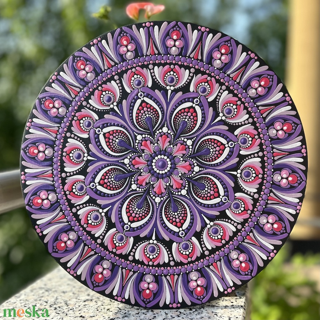 Pontozott mandala - átmérő 30cm - otthon & életmód - dekoráció - fali és függő dekoráció - falra akasztható dekor - Meska.hu Pontozott mandala - átmérő 30cm - otthon & életmód - dekoráció - fali és függő dekoráció - falra akasztható dekor - Meska.hu
