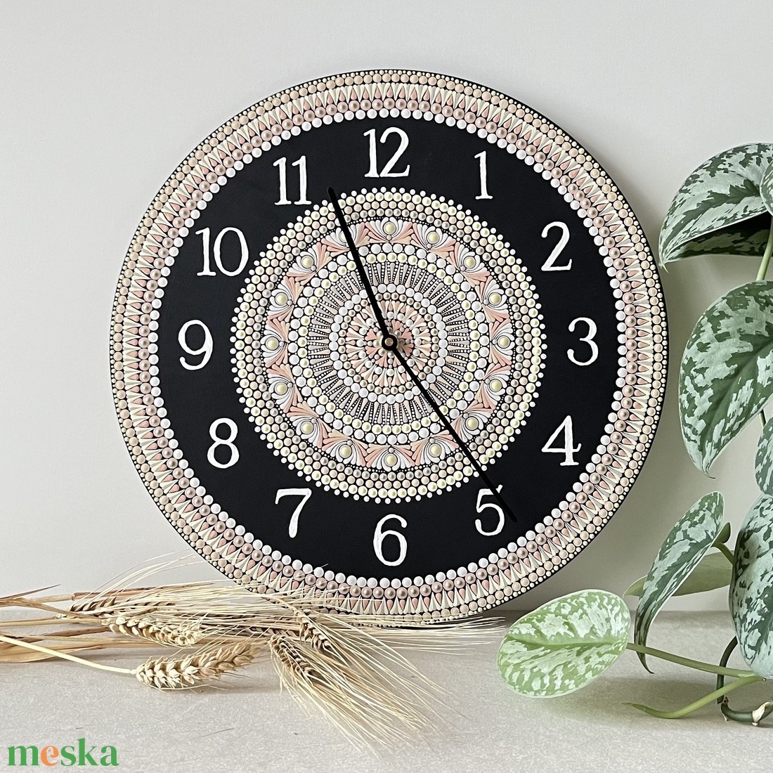 Mandala falióra, bézs-barack színekkel, átmérő 35 cm - otthon & életmód - dekoráció - fali és függő dekoráció - falióra & óra - Meska.hu Mandala falióra, bézs-barack színekkel, átmérő 35 cm - otthon & életmód - dekoráció - fali és függő dekoráció - falióra & óra - Meska.hu