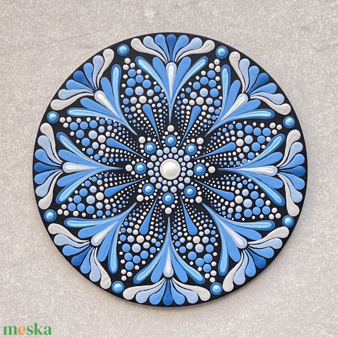 Hűtőmágnes kékes mandala mintával - 13,5cm - otthon & életmód - konyhafelszerelés, tálalás - konyhai dekoráció - hűtőmágnes - Meska.hu Hűtőmágnes kékes mandala mintával - 13,5cm - otthon & életmód - konyhafelszerelés, tálalás - konyhai dekoráció - hűtőmágnes - Meska.hu