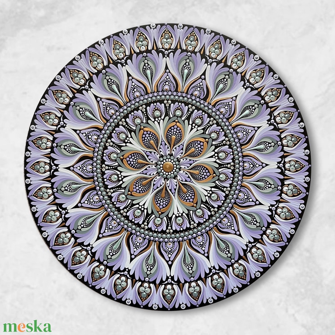 Pontozott mandala pasztell lila - 40 cm - otthon & életmód - dekoráció - spiritualitás - mandala - Meska.hu Pontozott mandala pasztell lila - 40 cm - otthon & életmód - dekoráció - spiritualitás - mandala - Meska.hu