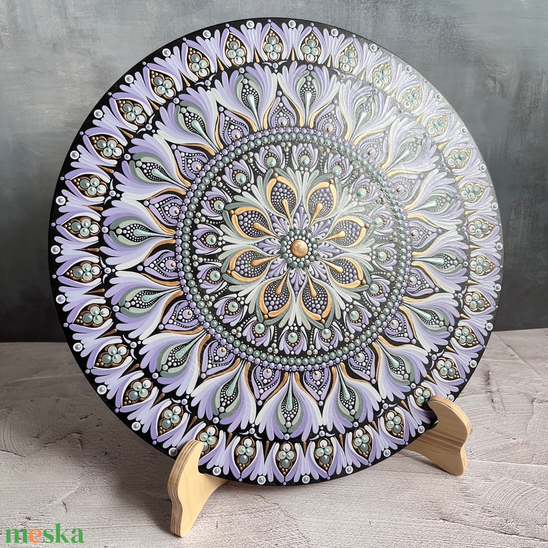 Pontozott mandala pasztell lila - 40 cm - otthon & életmód - dekoráció - spiritualitás - mandala - Meska.hu Pontozott mandala pasztell lila - 40 cm - otthon & életmód - dekoráció - spiritualitás - mandala - Meska.hu