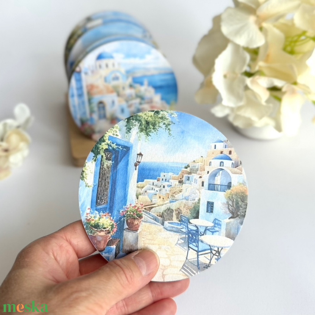 Santorini ihlette poháralátét szett választható mintákkal - otthon & életmód - konyhafelszerelés, tálalás - tálalás - tányér- és poháralátét - Meska.hu Santorini ihlette poháralátét szett választható mintákkal - otthon & életmód - konyhafelszerelés, tálalás - tálalás - tányér- és poháralátét - Meska.hu