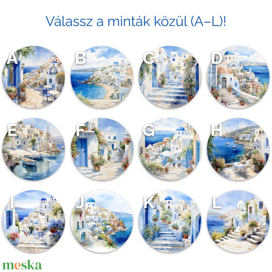 Santorini ihlette poháralátét többféle design - otthon & életmód - konyhafelszerelés, tálalás - tálalás - tányér- és poháralátét - Meska.hu Santorini ihlette poháralátét többféle design - otthon & életmód - konyhafelszerelés, tálalás - tálalás - tányér- és poháralátét - Meska.hu