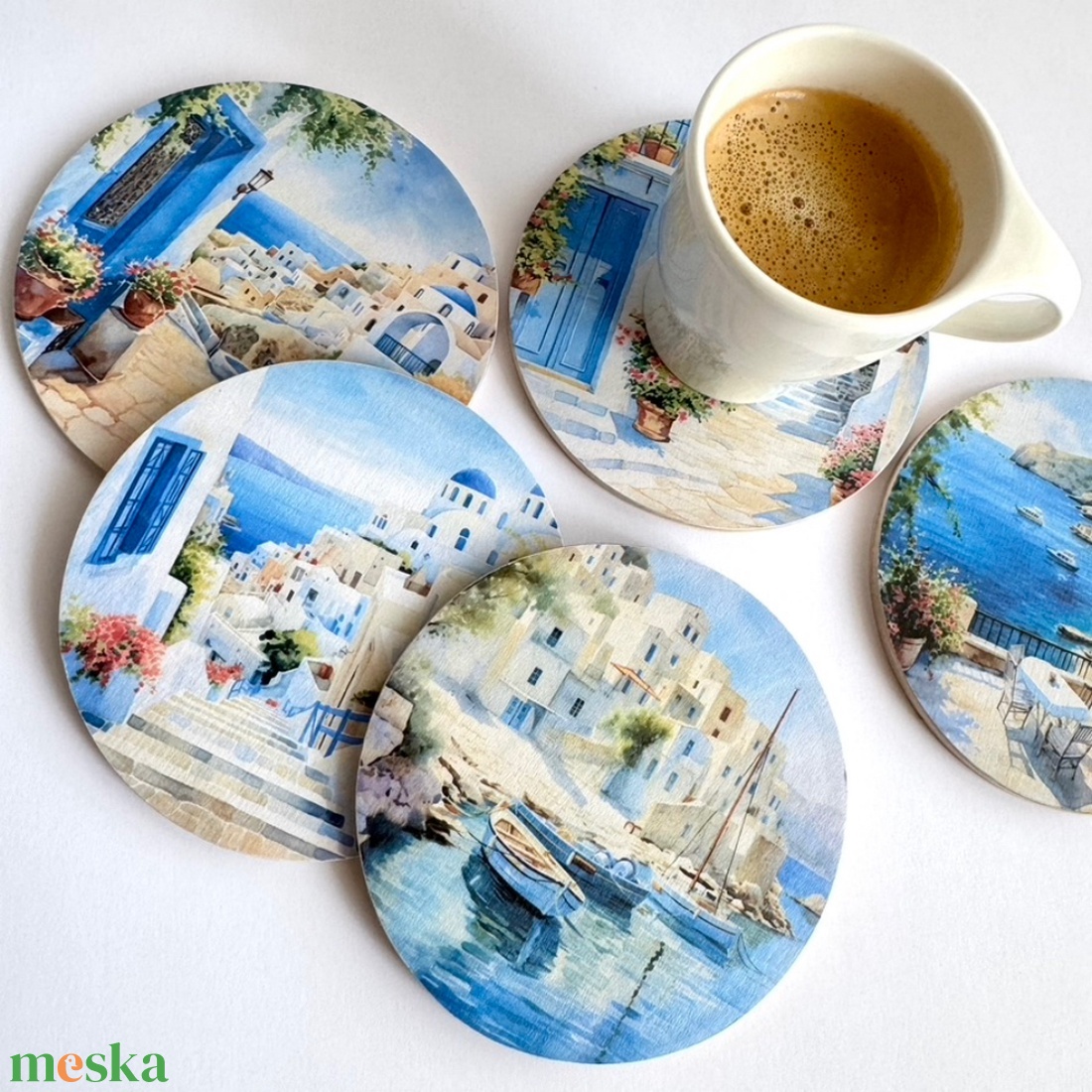 Santorini ihlette poháralátét többféle design - otthon & életmód - konyhafelszerelés, tálalás - tálalás - tányér- és poháralátét - Meska.hu Santorini ihlette poháralátét többféle design - otthon & életmód - konyhafelszerelés, tálalás - tálalás - tányér- és poháralátét - Meska.hu