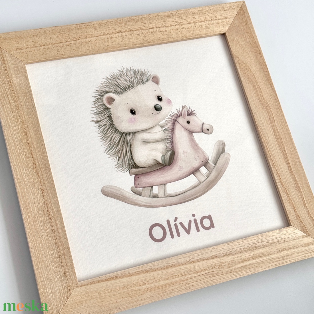 Sünis hintalovas falikép gyerekszobába � névre szóló babaszoba dekor - baba - mama - babaszoba dekoráció - babaszoba kép - Meska.hu
