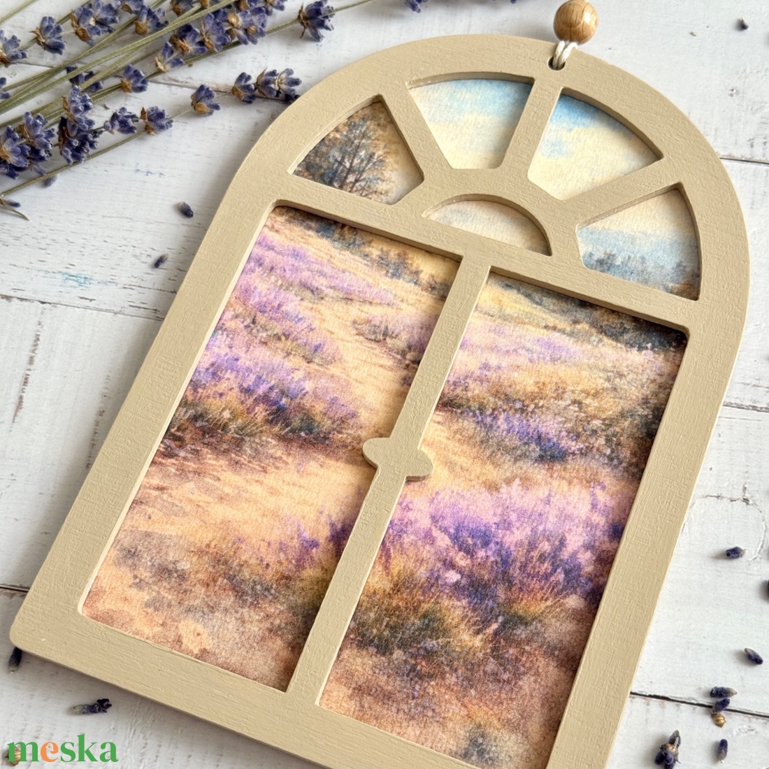 Levendulás falidísz kétoldalas képkerettel, 4 variációval - otthon & életmód - dekoráció - kép & falikép - táblakép - Meska.hu