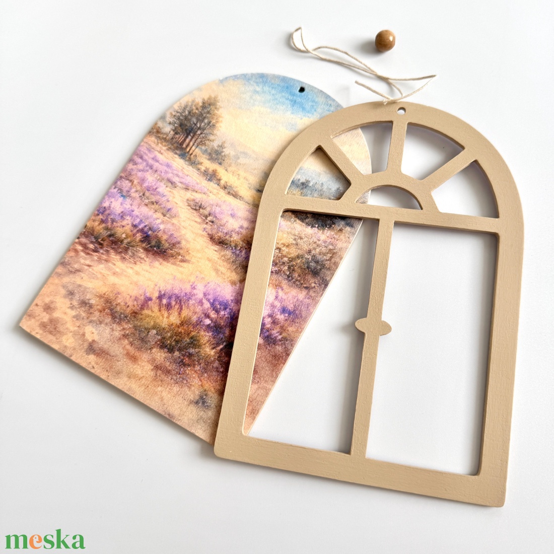 Levendulás falidísz kétoldalas képkerettel, 4 variációval - otthon & életmód - dekoráció - kép & falikép - táblakép - Meska.hu