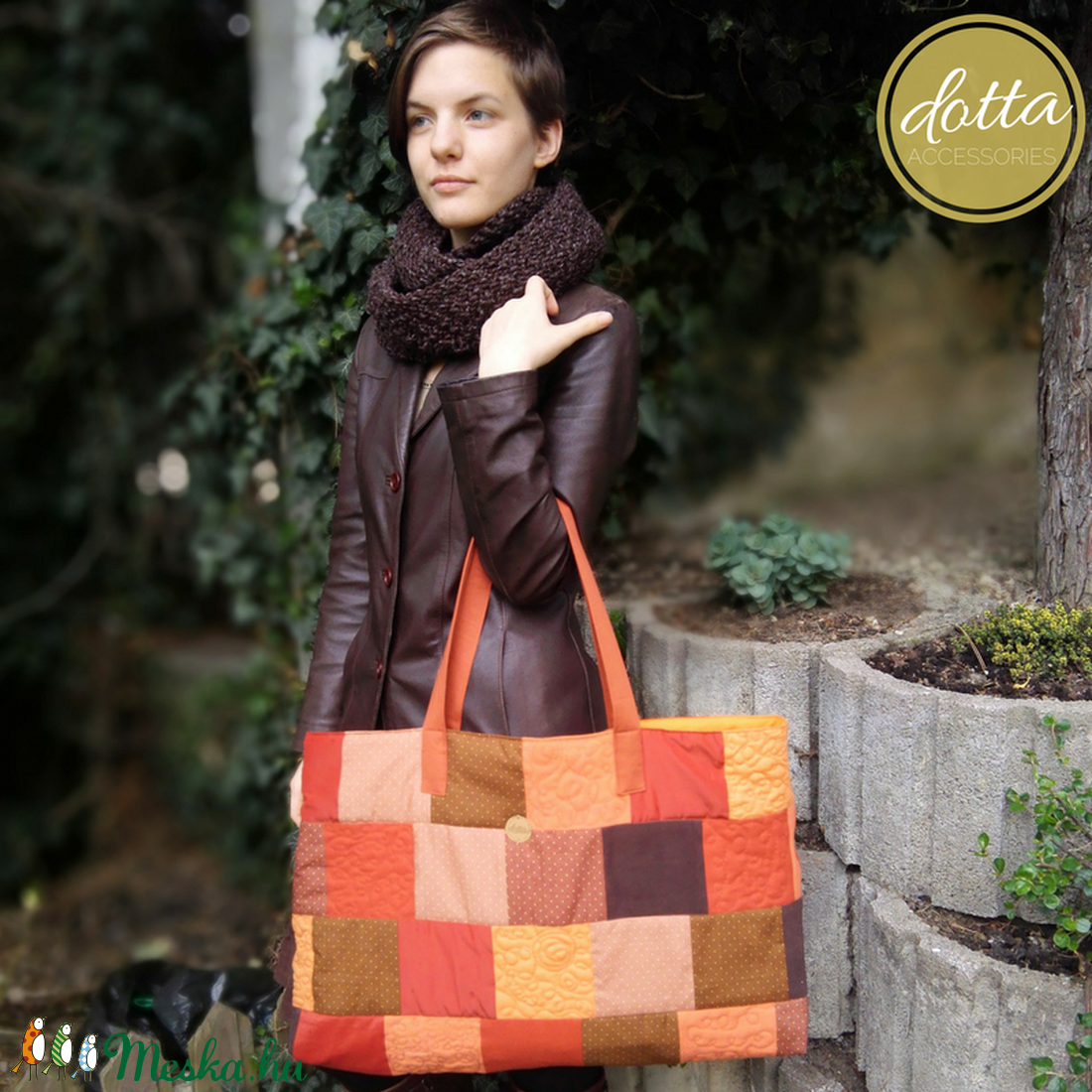 Big Bag Autumn laptop táska patchwork mintával - táska & tok - kézitáska & válltáska - válltáska - Meska.hu Big Bag Autumn laptop táska patchwork mintával - táska & tok - kézitáska & válltáska - válltáska - Meska.hu