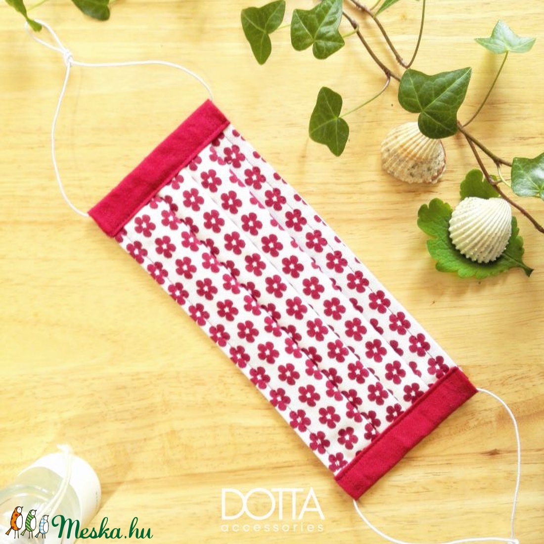 Virágos maszk - 2 rétegű - piros bordó női gyerek arcmaszk - 100% pamut - női - női - Meska.hu Virágos maszk - 2 rétegű - piros bordó női gyerek arcmaszk - 100% pamut - női - női - Meska.hu