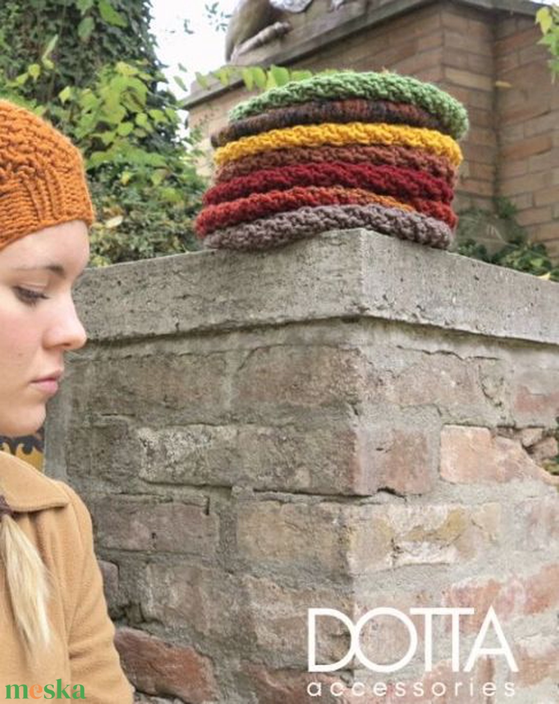 Zinnamon kézzel kötött sapka - vastag meleg téli gyapjús fonalból - női beanie slouchy sapi  - ruha & divat - sál, sapka, kendő - sapka - Meska.hu