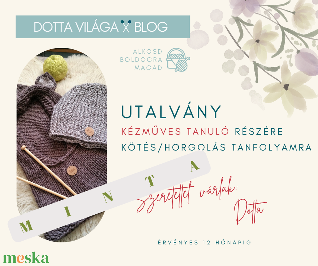GYEREK Kötő Horgoló workshop Dottával - Kézműves kötés horgolás - Pécs és Budapest - diy (csináld magad) - workshop & tanfolyam - Meska.hu