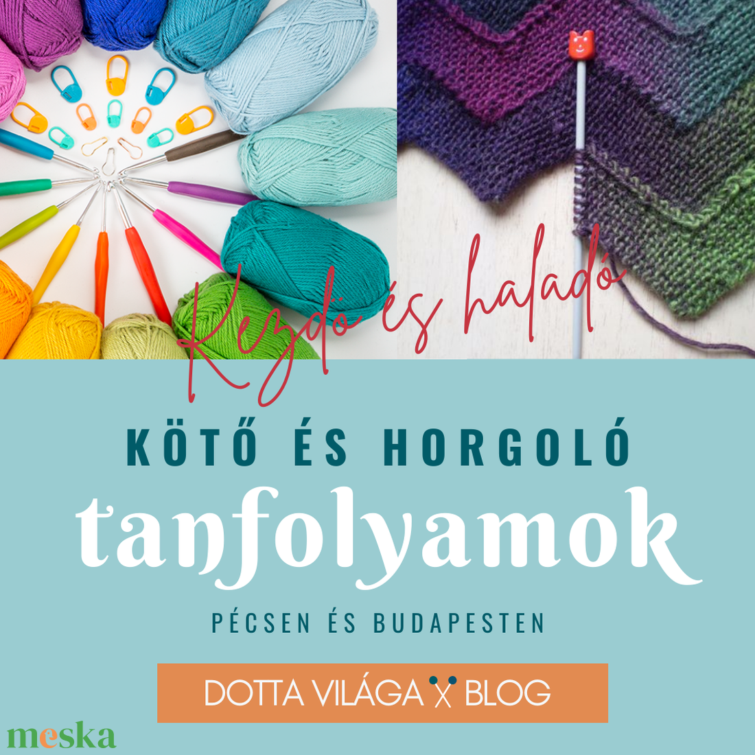 GYEREK Kötő Horgoló workshop Dottával - Kézműves kötés horgolás - Pécs és Budapest - diy (csináld magad) - workshop & tanfolyam - Meska.hu