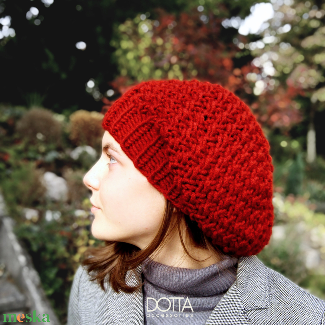 Kincső kötött sapka - téli meleg vastag női beanie slouchy sapi - bordó - gyapjús fonalból - karácsony - mikulás - mikulás jelmez - Meska.hu Kincső kötött sapka - téli meleg vastag női beanie slouchy sapi - bordó - gyapjús fonalból - karácsony - mikulás - mikulás jelmez - Meska.hu