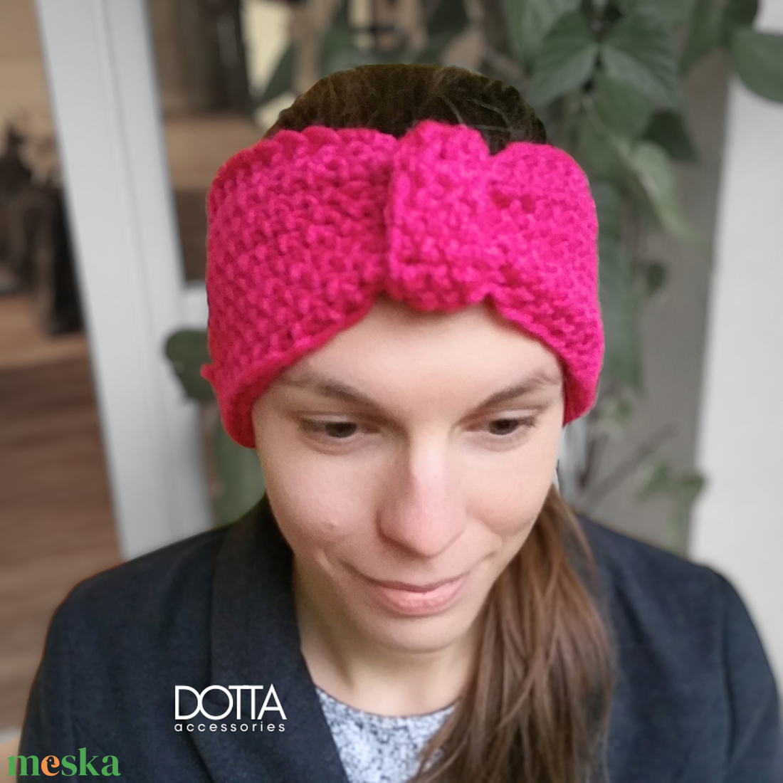 Pink fejpánt turbán - puha meleg gyapjú fonalból kötve - téli fülmelegítő - ruha & divat - sál, sapka, kendő - fejpánt - Meska.hu Pink fejpánt turbán - puha meleg gyapjú fonalból kötve - téli fülmelegítő - ruha & divat - sál, sapka, kendő - fejpánt - Meska.hu