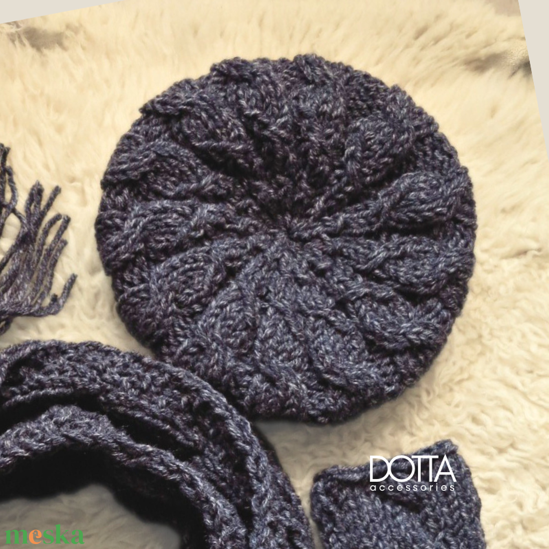 Dotta sötétkék sapka - kézzel készült téli beret- meleg puha gyapjús fonalból - - ruha & divat - sál, sapka, kendő - sapka - Meska.hu Dotta sötétkék sapka - kézzel készült téli beret- meleg puha gyapjús fonalból - - ruha & divat - sál, sapka, kendő - sapka - Meska.hu
