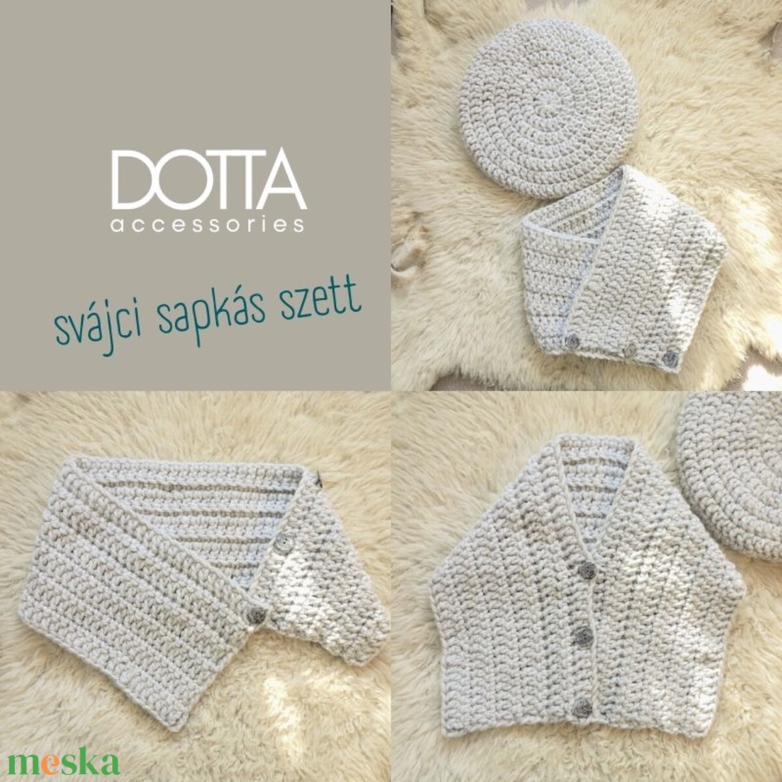 Fehér horgolt sapka - nőies svájci fazon - vastag meleg téli gyapjús fonalból - ruha & divat - sál, sapka, kendő - sapka - Meska.hu