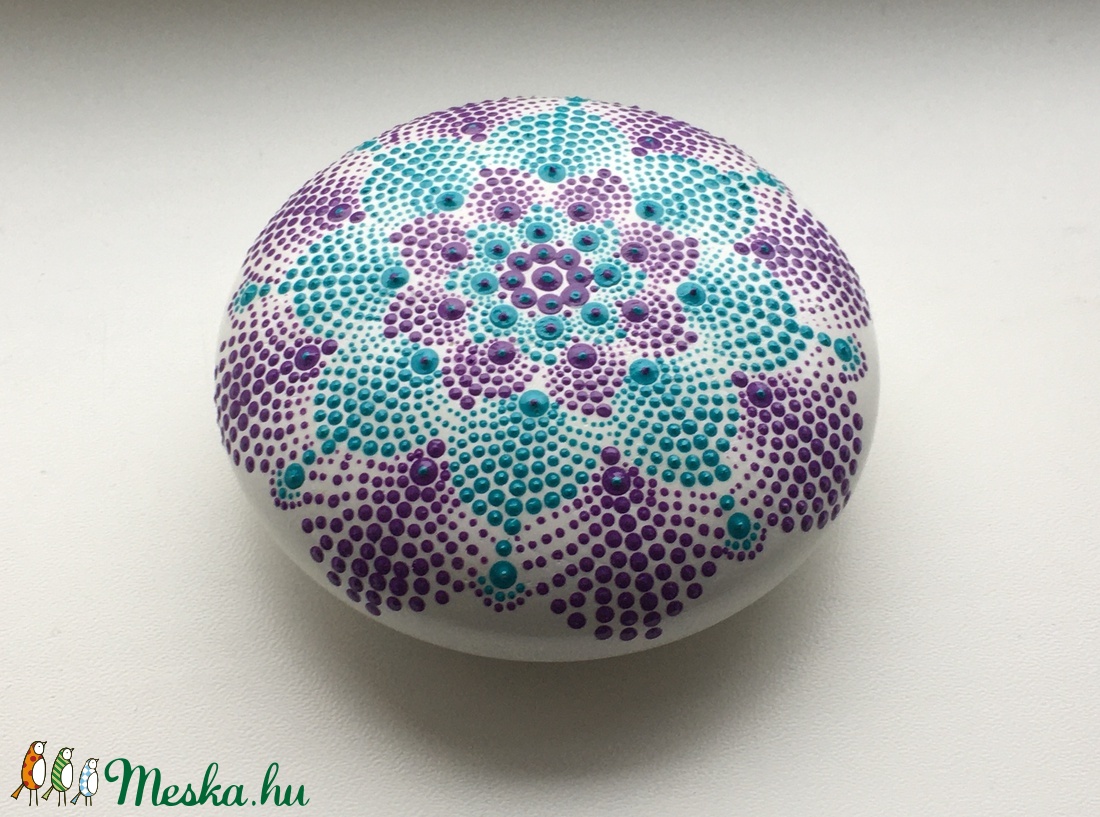 Egyedi pontozott festéses mandala -  - Meska.hu