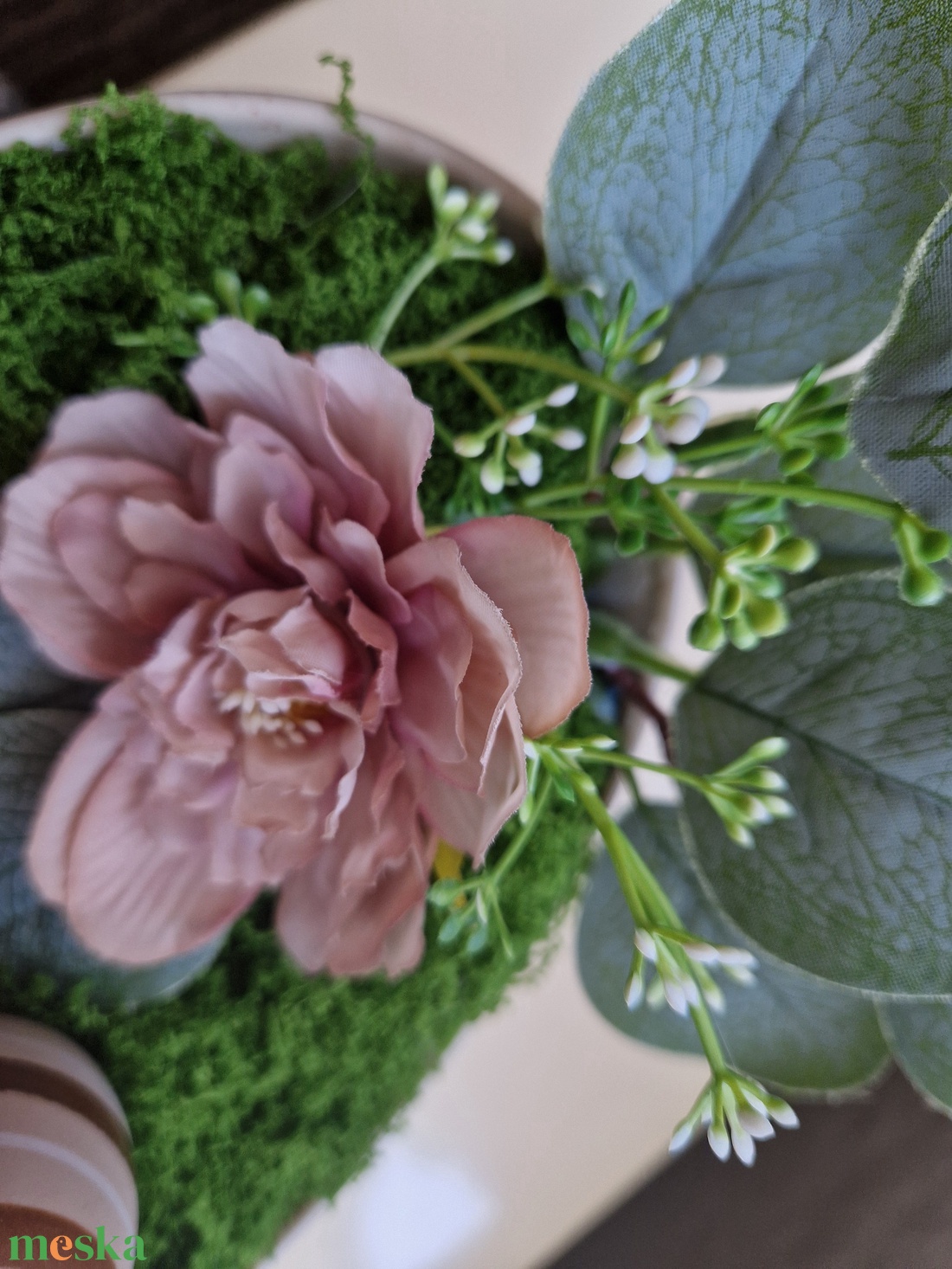 Húsvéti asztaldísz nyuszival � pasztell tavaszi dekoráció, kézzel készített húsvéti lakásdekor - otthon & életmód - dekoráció - asztal és polc dekoráció - asztaldísz - Meska.hu