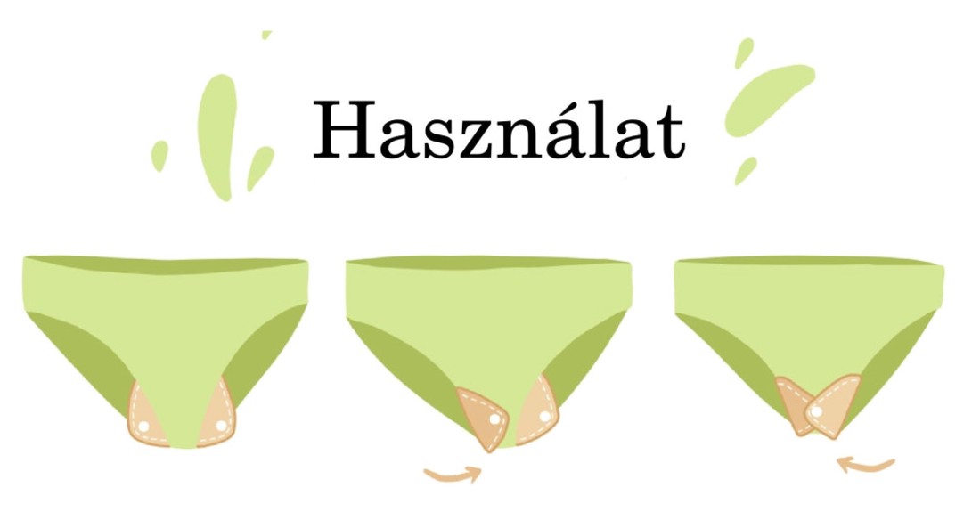 Meglepetés mintával mosható betét 18cm - szépségápolás - intim higiénia - tisztasági betét - Meska.hu