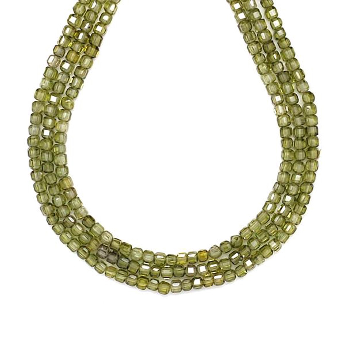 Cirkon fazettált világos zöld kocka 3x3mm � ékszerkészítő alapanyag (füzér) - kellékek & szerszámok - ásvány alapanyag - ásványfüzér - Meska.hu