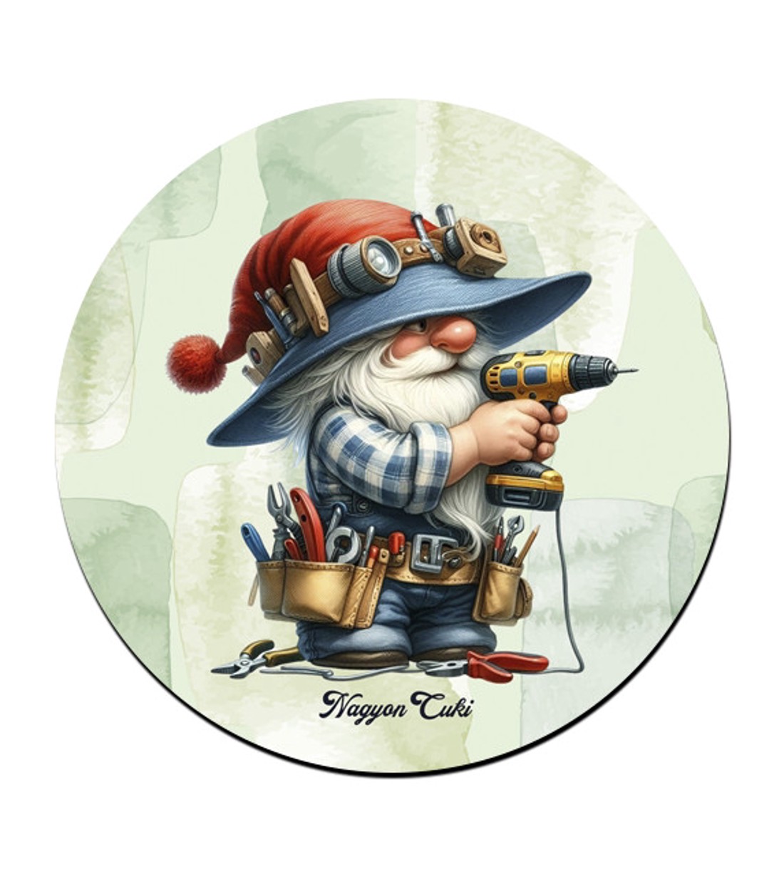 Csavaros Ezermester manó mintás bögre alátét - otthon & életmód - konyhafelszerelés, tálalás - tálalás - tányér- és poháralátét - Meska.hu