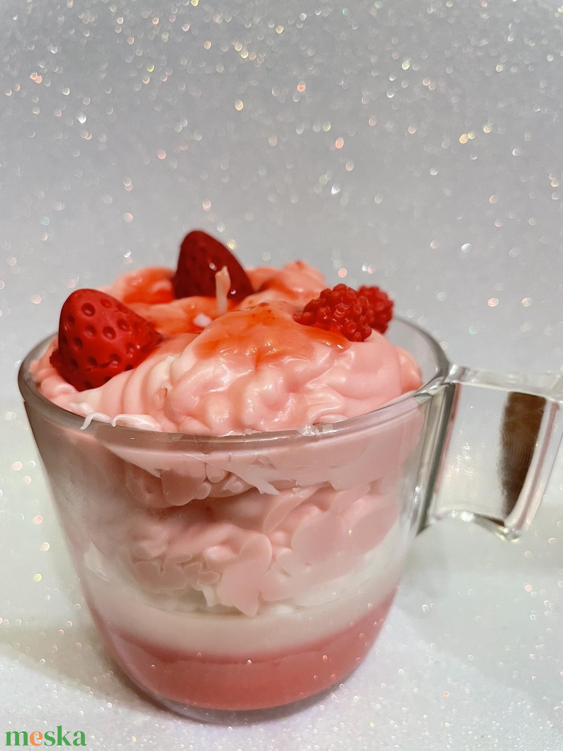 Poharas desszert gyertya - otthon & életmód - gyertya, illat, aroma - gyertya - Meska.hu