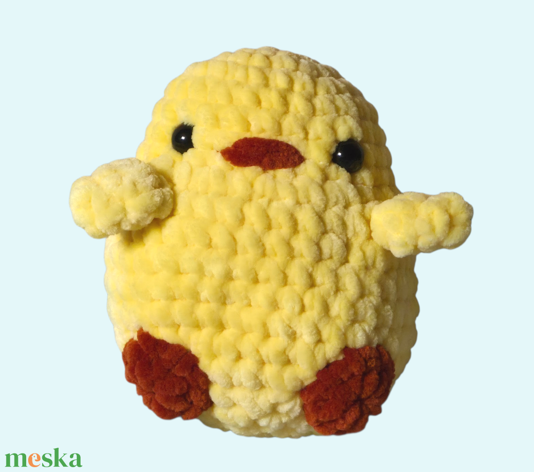 Horgolt csibe - játék & sport - plüssállat & játékfigura - madár - Meska.hu