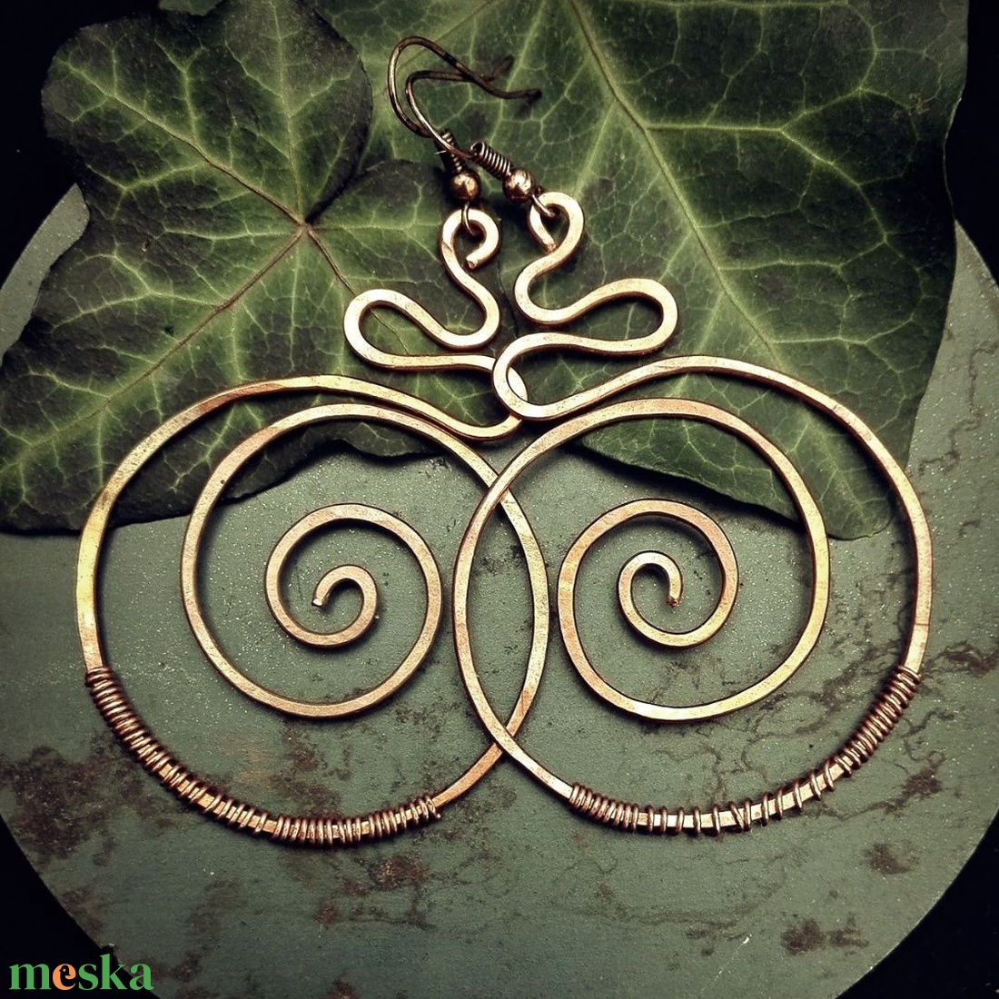 BeEql Spiral of nature fülbevaló - ékszer - fülbevaló - lógó fülbevaló - Meska.hu