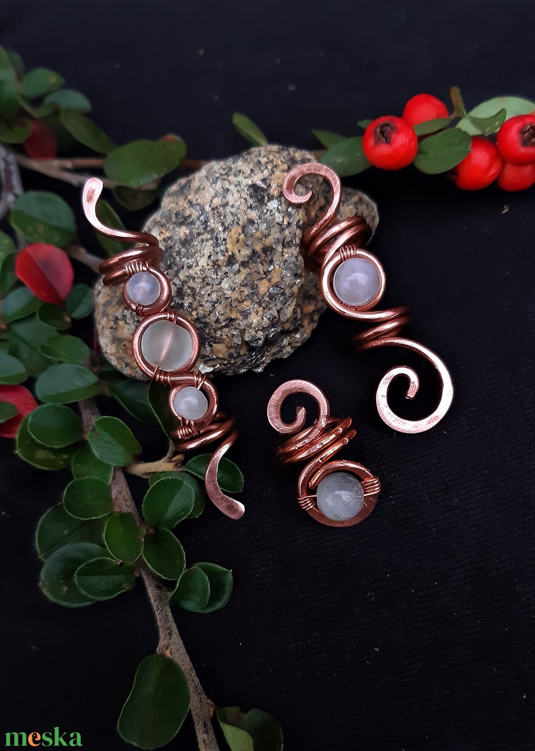 BeEql Aphrodite raszta díszek (3db) - ruha & divat - hajdísz & hajcsat - hajdísz - Meska.hu