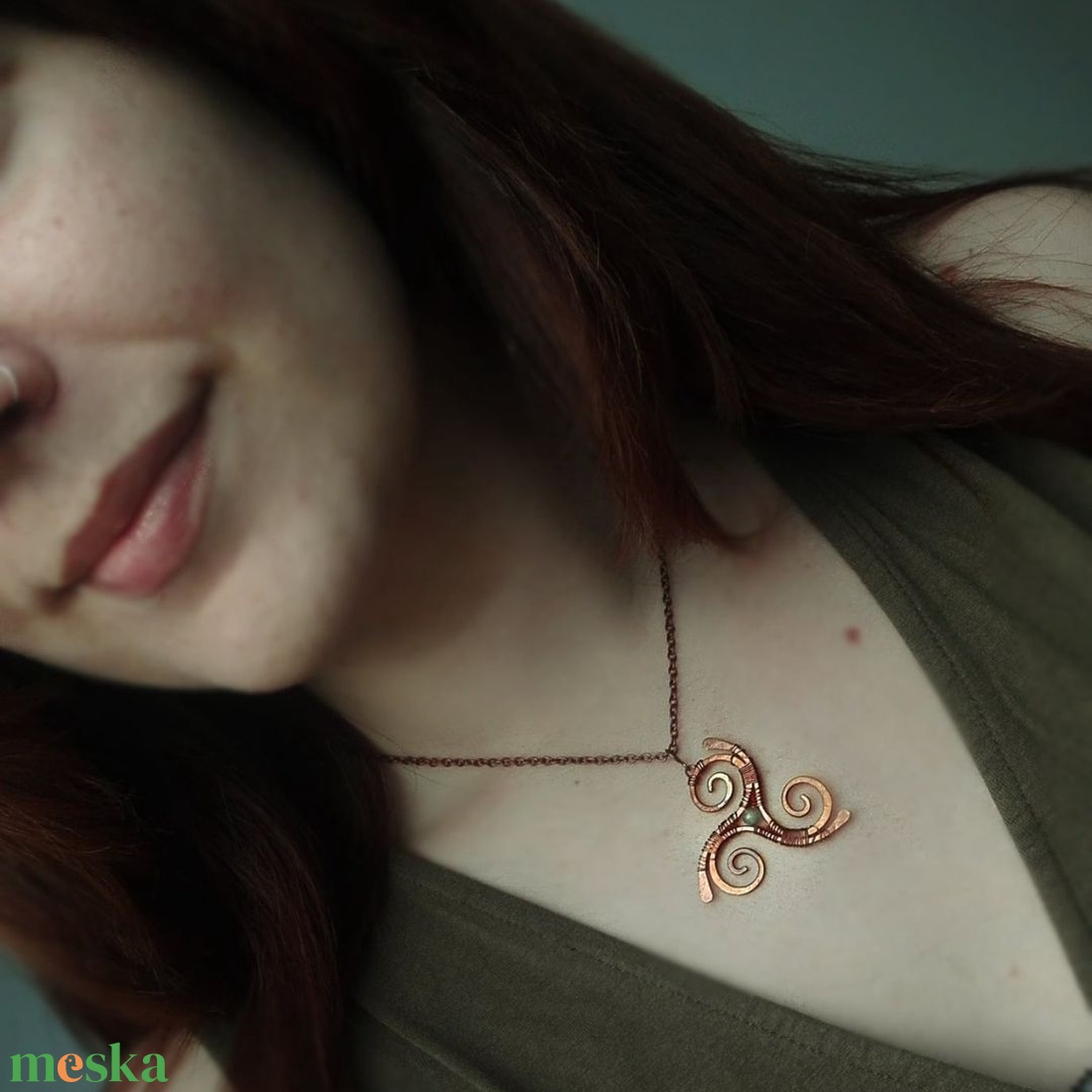 Triskelion nyaklánc - ékszer - nyaklánc - medálos nyaklánc - Meska.hu