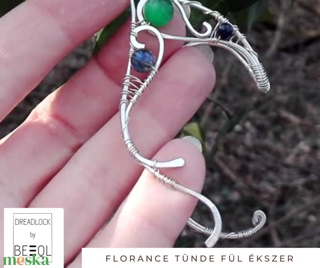 BeEql Florance tünde fül ékszer - ékszer - fülbevaló - fülékszer - Meska.hu
