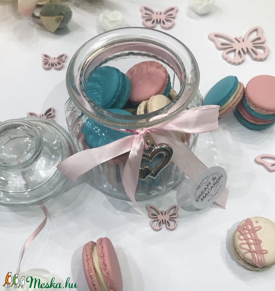 Macaron üvegben - élelmiszer - édesség - Meska.hu Macaron üvegben - élelmiszer - édesség - Meska.hu