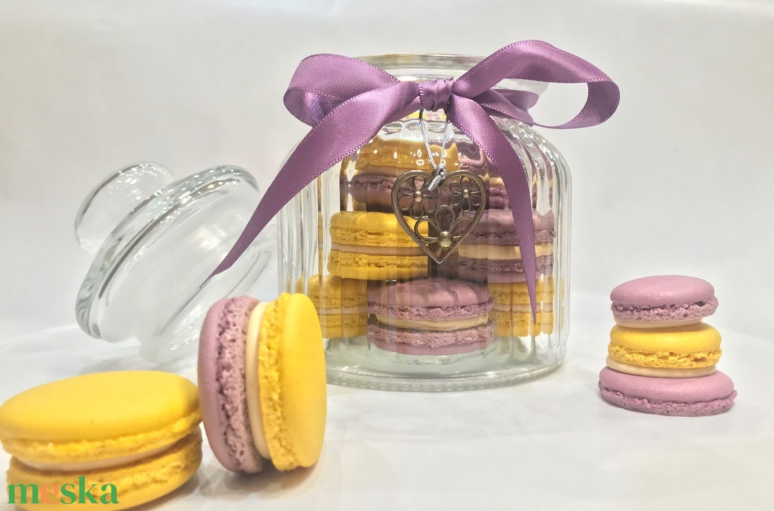 Macaron üvegben  - élelmiszer - édesség - Meska.hu