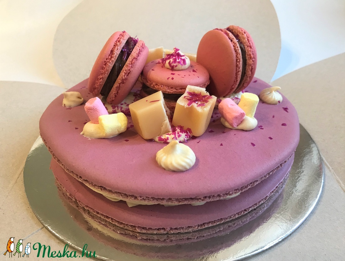 Óriás MACARON torta  - élelmiszer - édesség - Meska.hu