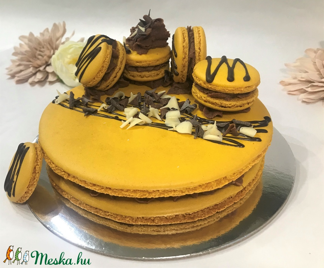 Óriás MACARON torta  - élelmiszer - édesség - Meska.hu