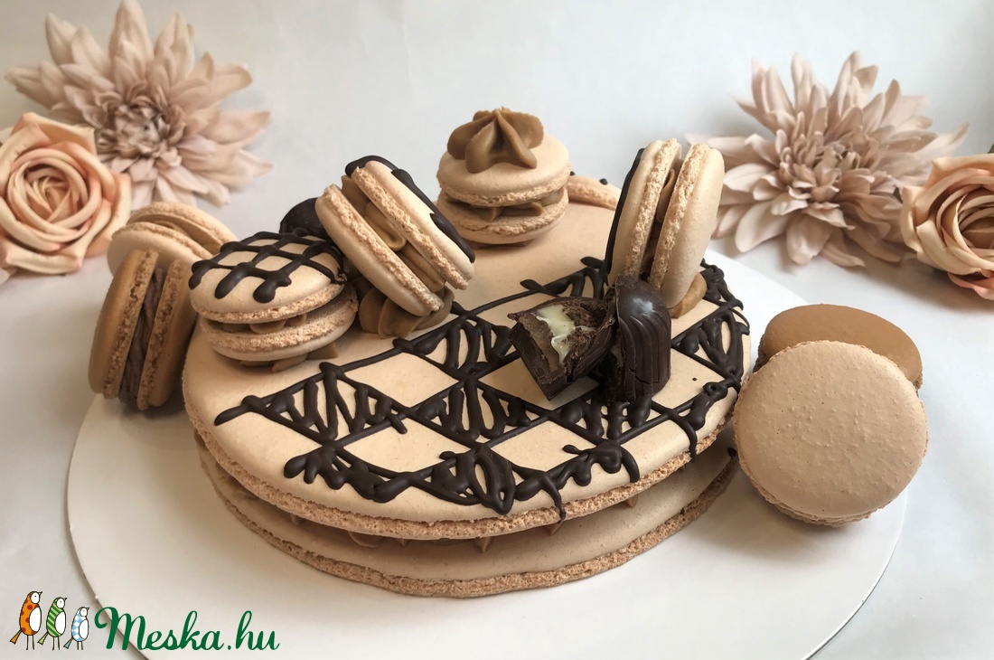 Óriás MACARON torta  - élelmiszer - édesség - Meska.hu