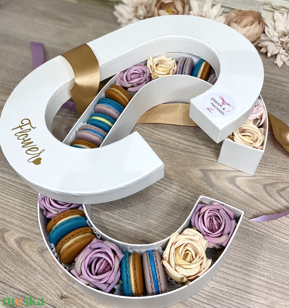 Betű MACARON box - élelmiszer - édesség - Meska.hu
