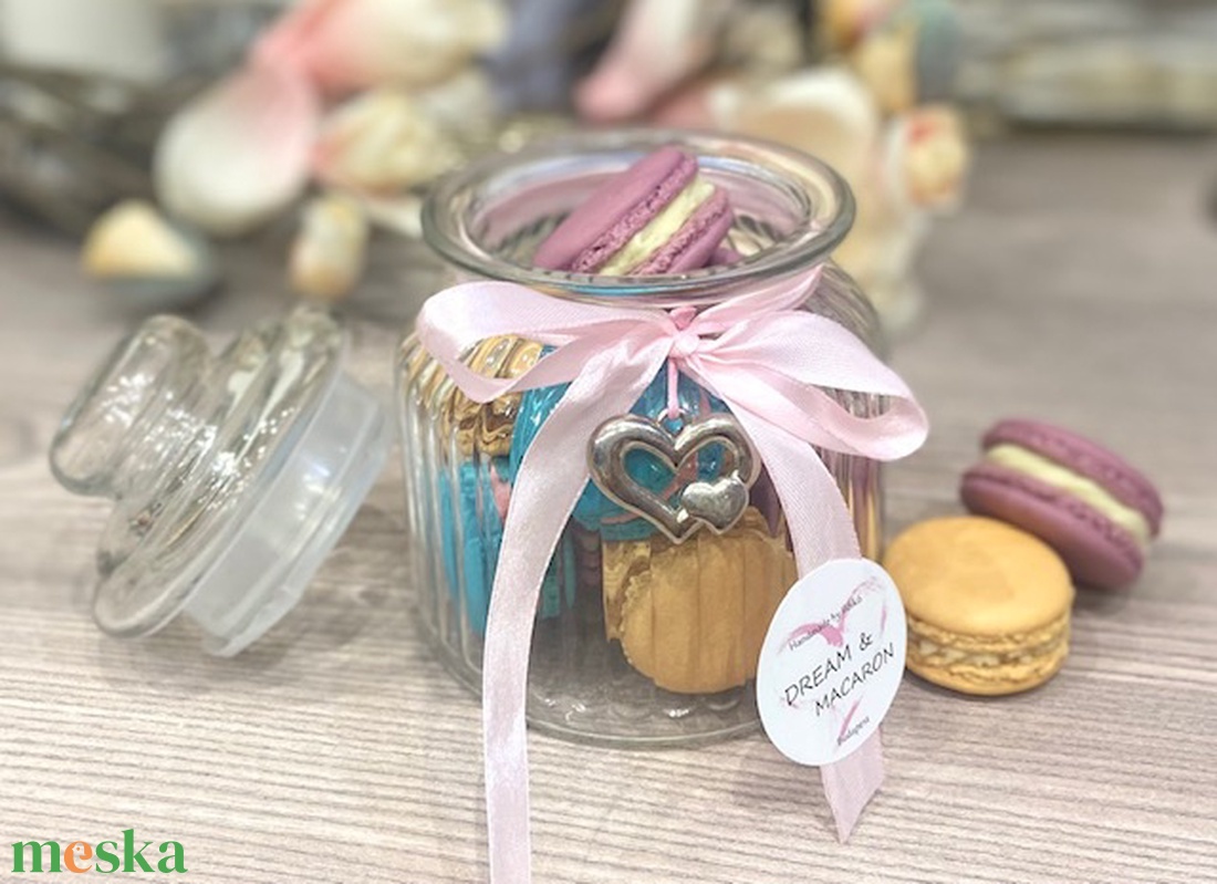 Macaron üvegben  - élelmiszer - édesség - Meska.hu
