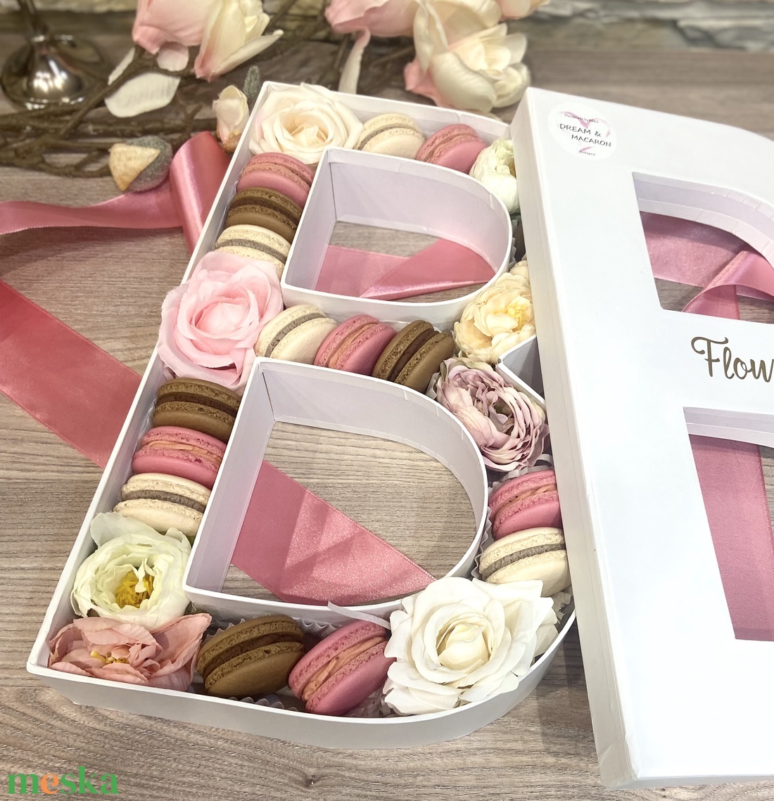 Betű MACARON box - élelmiszer - édesség - Meska.hu