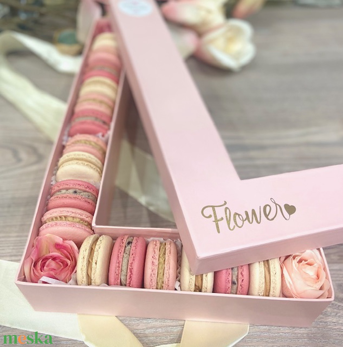 Betű MACARON box - élelmiszer - édesség - Meska.hu