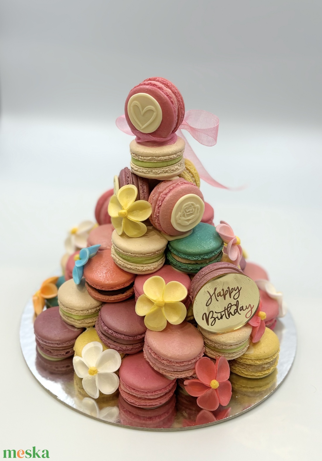 Macaron gúla - 45 darab édes csoda - élelmiszer - édesség - Meska.hu Macaron gúla - 45 darab édes csoda - élelmiszer - édesség - Meska.hu