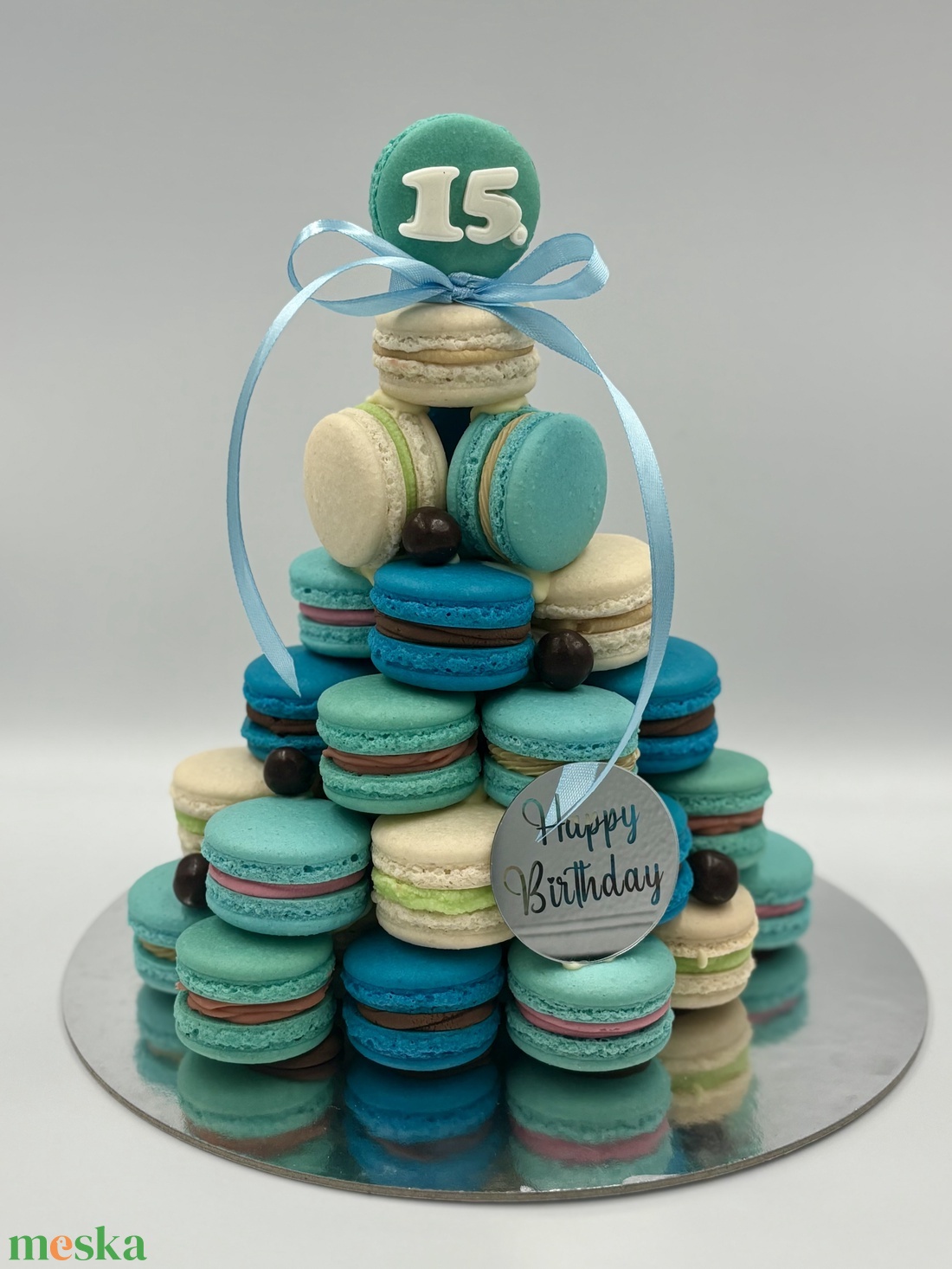 Macaron gúla - 45 darab édes csoda - élelmiszer - édesség - Meska.hu Macaron gúla - 45 darab édes csoda - élelmiszer - édesség - Meska.hu