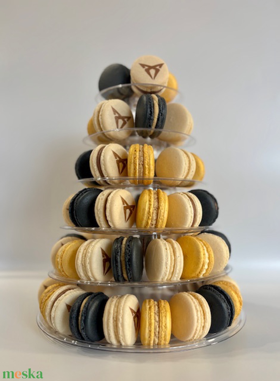  6 emeletes MACARON torony  - élelmiszer - édesség - macaron - Meska.hu