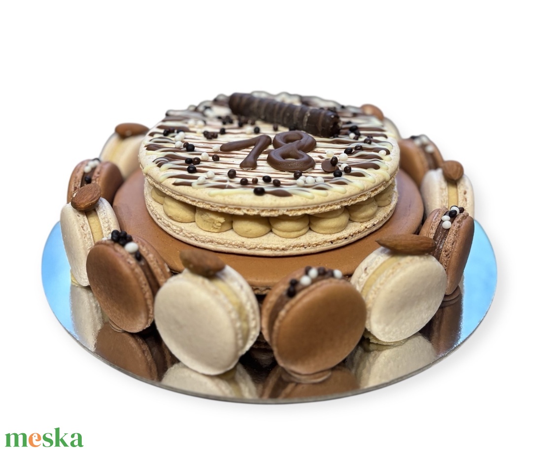 MACARON duó torta  - élelmiszer - édesség - macaron - Meska.hu