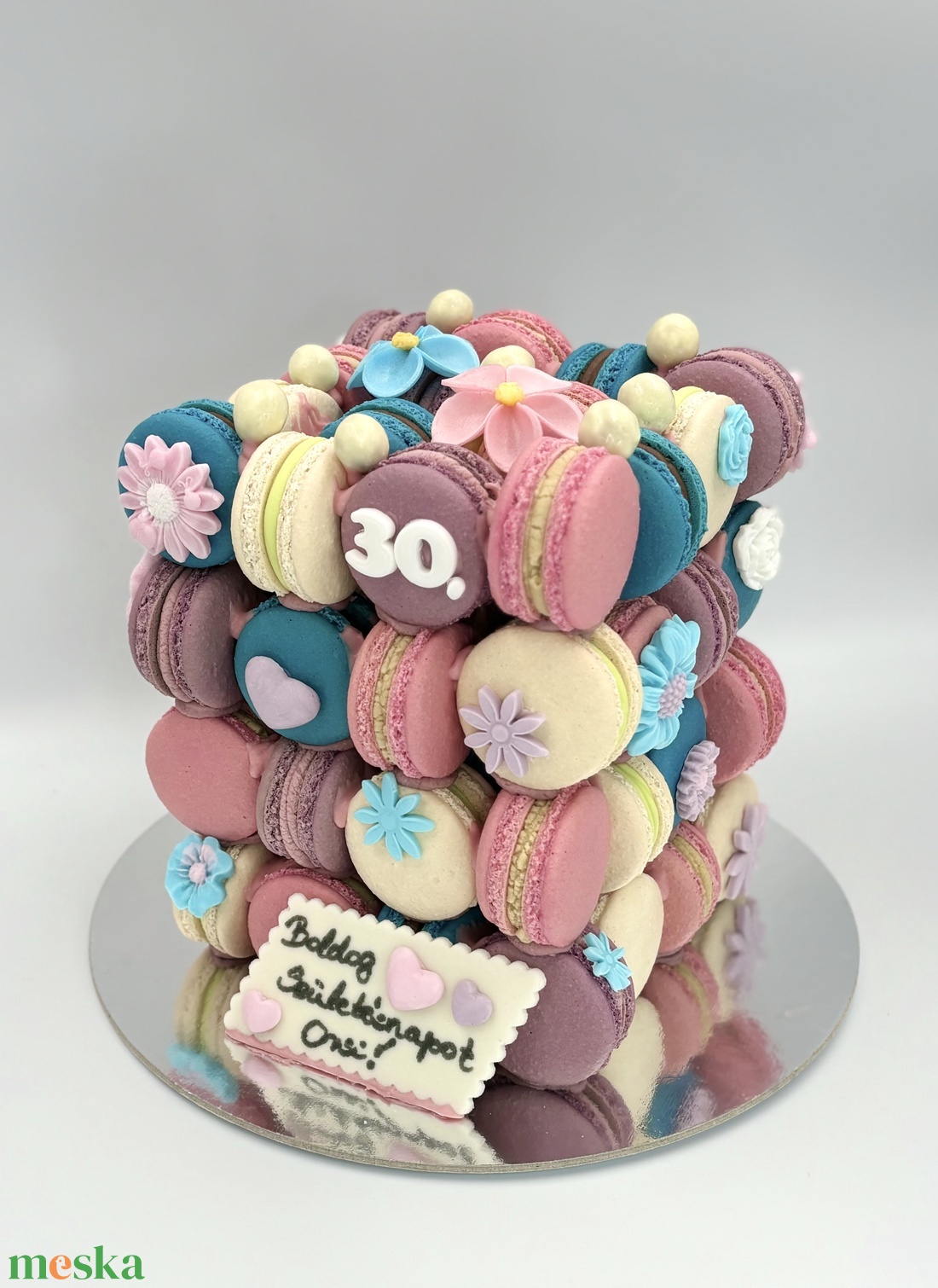 MACARON kocka - élelmiszer - édesség - macaron - Meska.hu